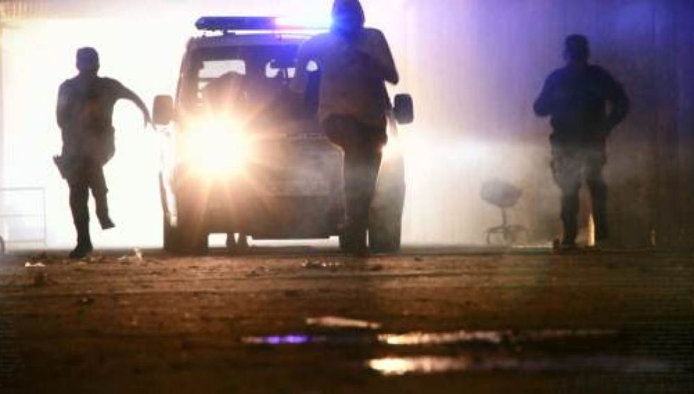 Policías en acción