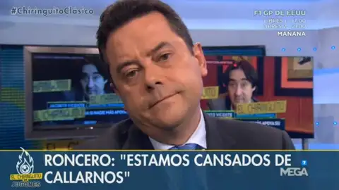 Tomás Roncero en El Chiringuito Tomás Roncero en El Chiringuito