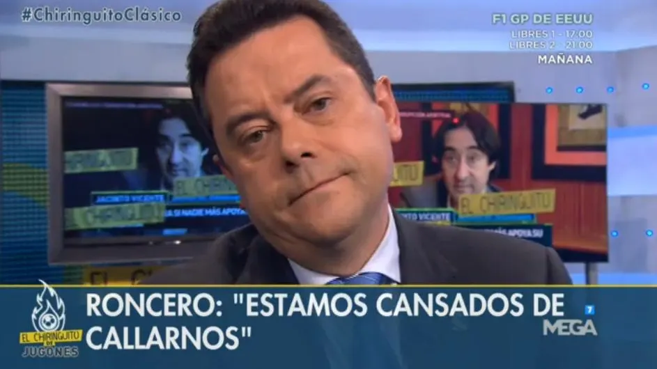 Tomás Roncero en El Chiringuito Tomás Roncero en El Chiringuito