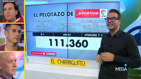 Juanfe Sanz con El Pelotazo de Sportium Juanfe Sanz con El Pelotazo de Sportium