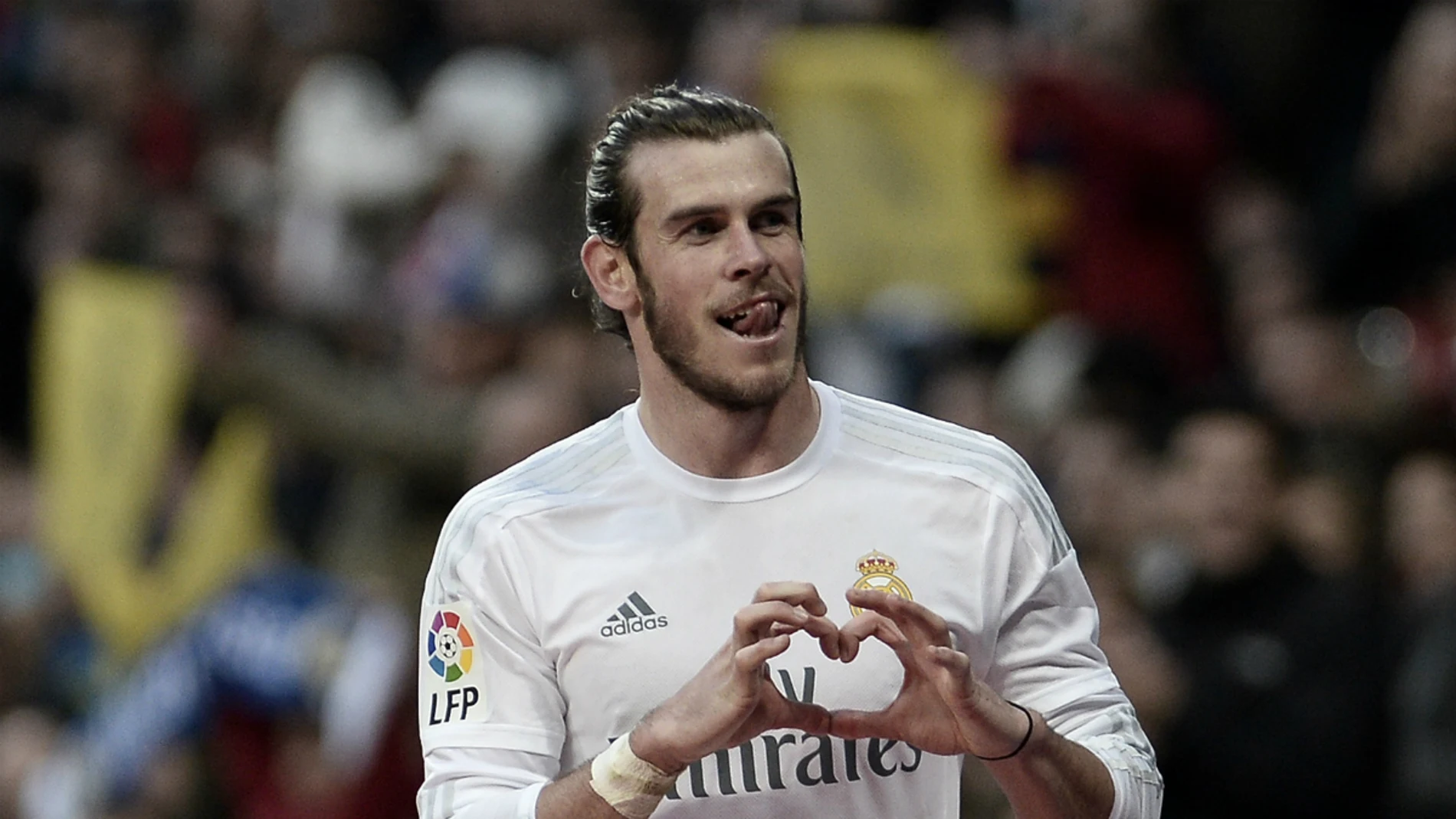 Bale celebra un gol con el Real Madrid