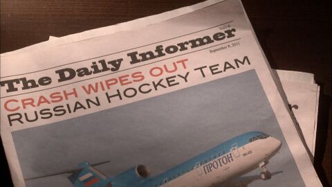 La cat&aacute;strofe del equipo de Hockey, 