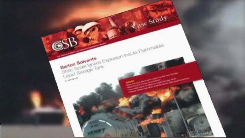 Los ingenieros explican las causas de la explosión en una planta química