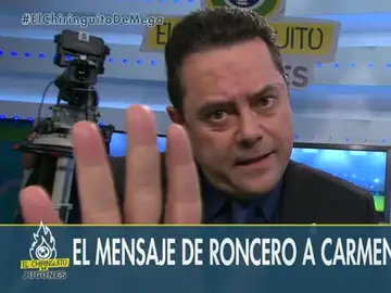 Tomás Roncero y su mensaje Tomás Roncero y su mensaje