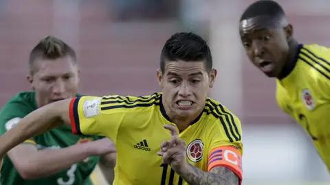 James Rodríguez, jugando con su selección James Rodríguez, jugando con su selección