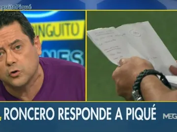 Roncero contesta Piqué Roncero contesta Piqué