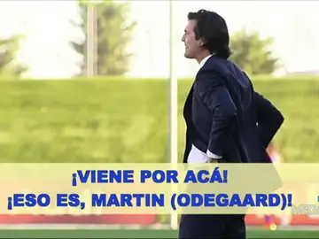 Solari con el Castilla Solari con el Castilla