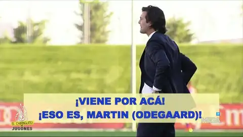 Solari con el Castilla Solari con el Castilla
