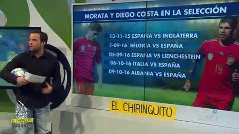 Morata y Diego Costa en la Selección Morata y Diego Costa en la Selección