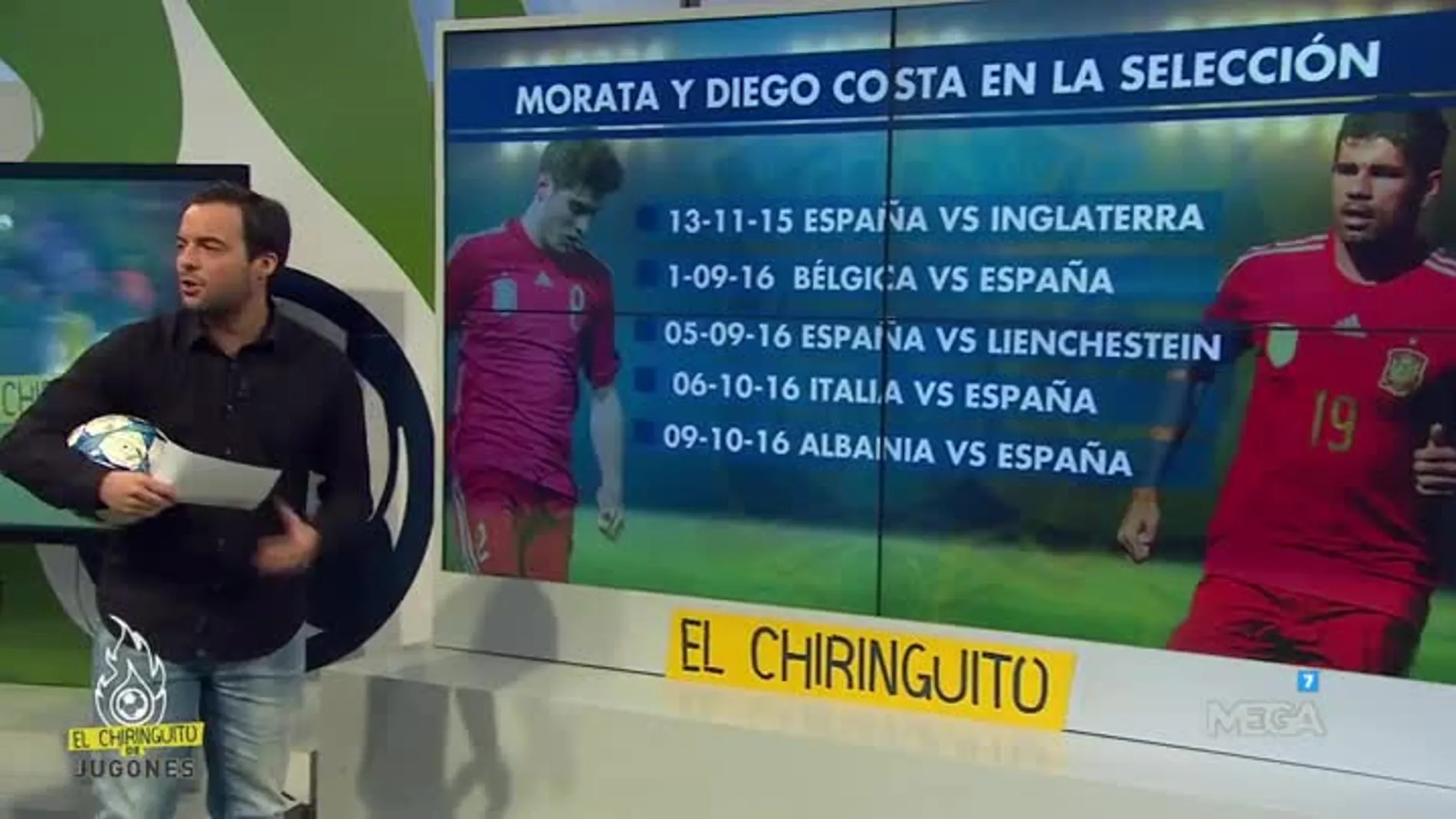 Morata y Diego Costa en la Selección