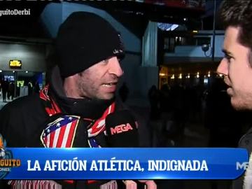 La afición atlética, indignada