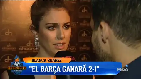 Blanca Suárez 'se moja' con un resultado para el Clásico Blanca Suárez 'se moja' con un resultado para el Clásico