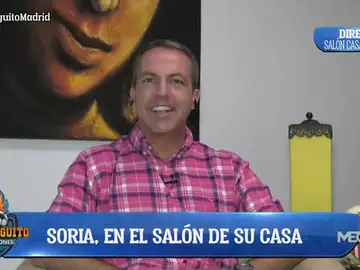 Soria, desde el salón de su casa Soria, desde el salón de su casa