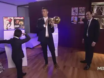 Los detalles de la entrega del Balón de Oro a Cristiano Los detalles de la entrega del Balón de Oro a Cristiano