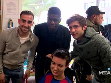 Jugadores del Barça en hospital de Barcelona