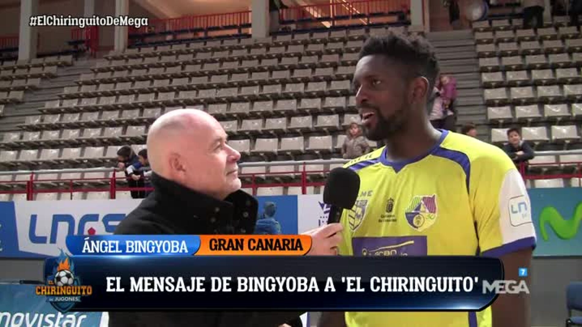 El Punterazo, con el saludo de &Aacute;ngel Bingyoba