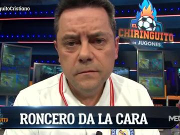 Roncero da la cara