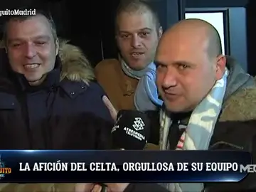 La afición del Celta, orgullosa de su equipo La afición del Celta, orgullosa de su equipo