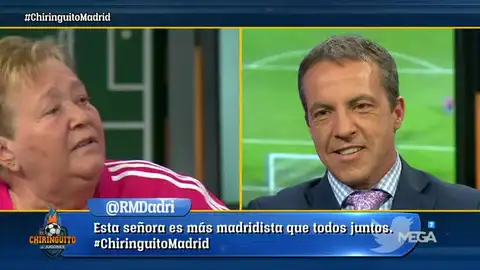 Carmen, tertuliana por unos minutos en El Chiringuito Carmen, tertuliana por unos minutos en El Chiringuito