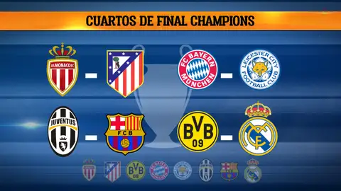 Resultado del Sorteo de cuartos de Champions de El Chiringuito Resultado del Sorteo de cuartos de Champions de El Chiringuito