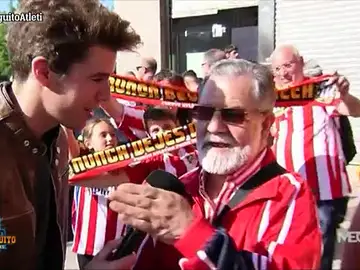 La afición del Atleti, confiados en la remontada La afición del Atleti, confiados en la remontada