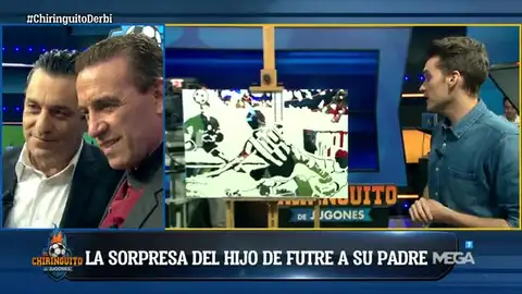 La sorpresa de Futre a su padre La sorpresa de Futre a su padre