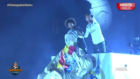 Ramos y Marcelo, en la Cibeles Ramos y Marcelo, en la Cibeles