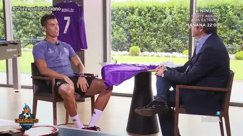 Cristiano Ronaldo y Josep Pedrerol Cristiano Ronaldo y Josep Pedrerol