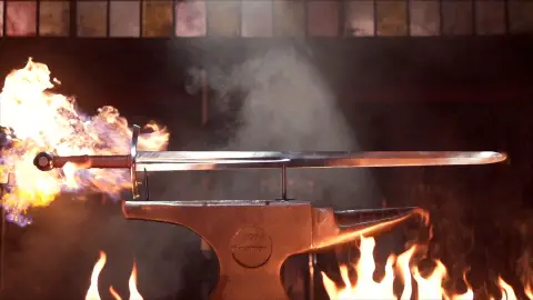 Espada templaria Forjado a fuego