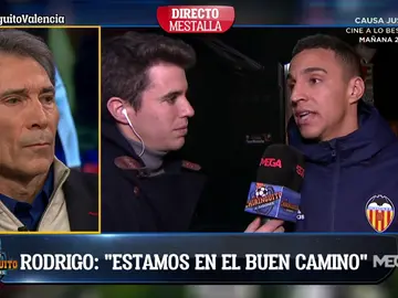 Rodrigo, jugador del Valencia: "¿Chicharito? El club decidirá" Rodrigo, jugador del Valencia: "¿Chicharito? El club decidirá"
