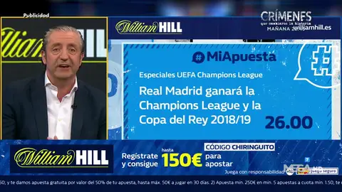 Josep te trae la mejor oferta de registro para que apuestes con William Hill Josep te trae la mejor oferta de registro para que apuestes con William Hill