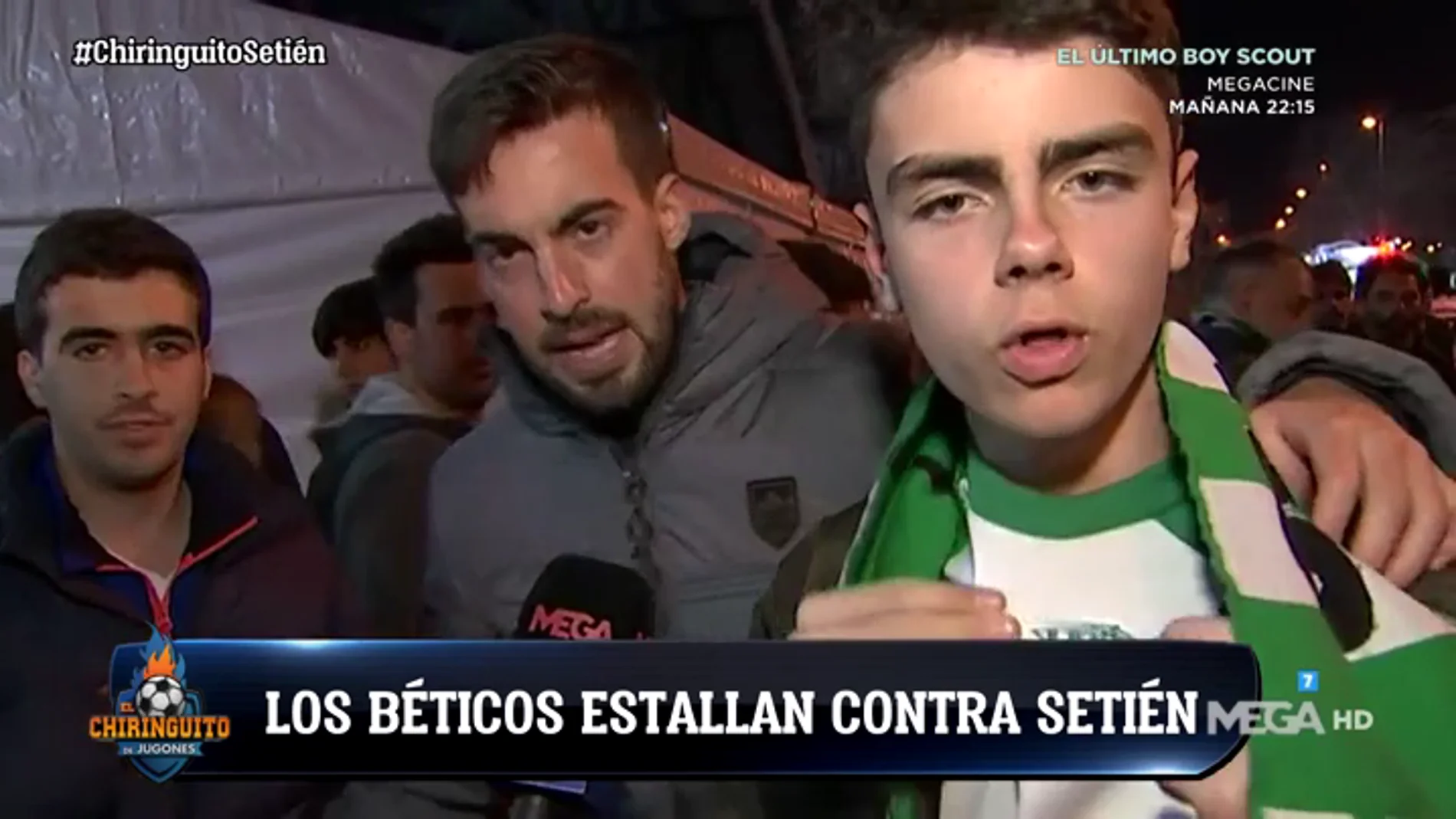 Enfado monumental de la afición del Betis con Setién tras la eliminación