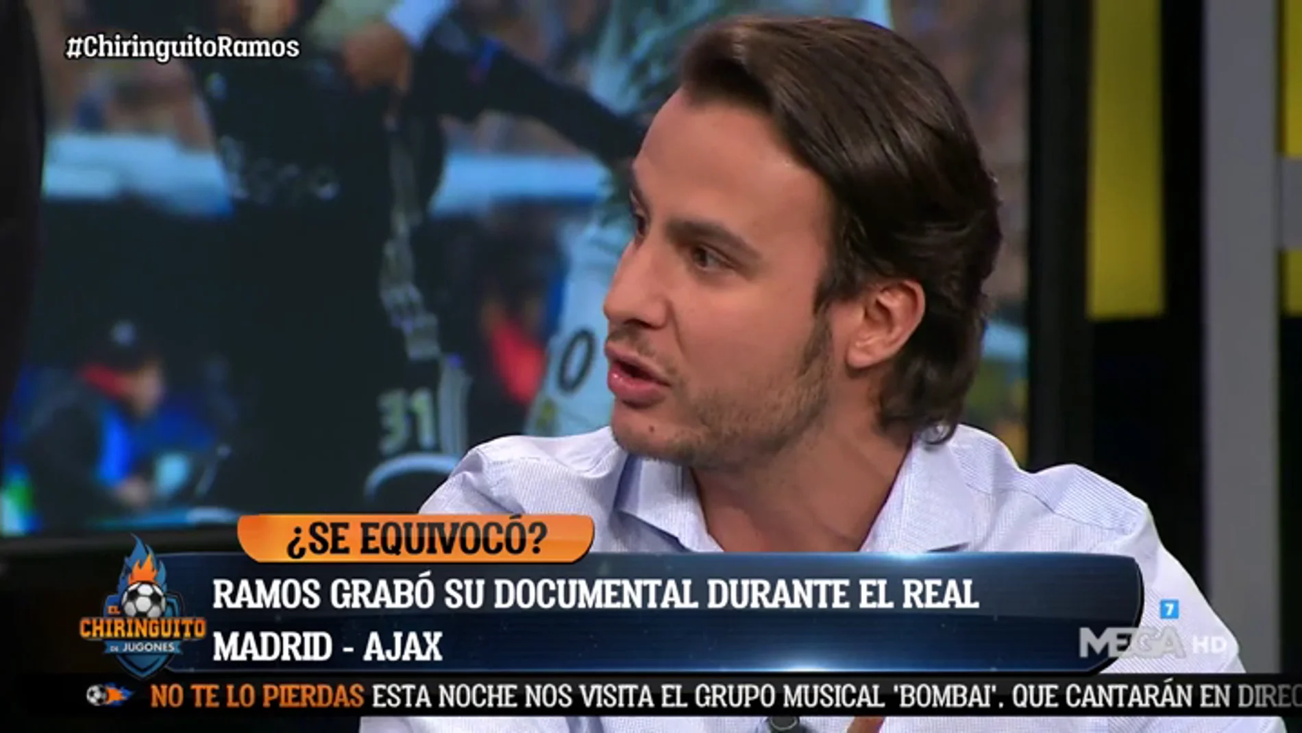 Juanfe Sanz: "La grabación del documental de Sergio Ramos se cortó con el 0-2 del Ajax"