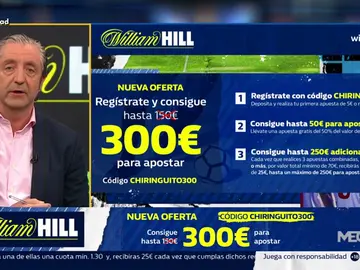 Josep te trae la mejor oferta de registro para que apuestes con William Hill Josep te trae la mejor oferta de registro para que apuestes con William Hill