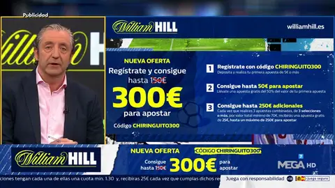 Josep te trae la mejor oferta de registro para que apuestes con William Hill Josep te trae la mejor oferta de registro para que apuestes con William Hill