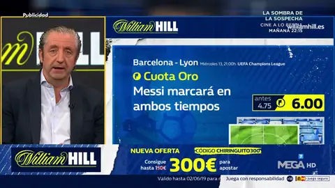 Josep te trae la mejor oferta de registro para que apuestes con William Hill Josep te trae la mejor oferta de registro para que apuestes con William Hill