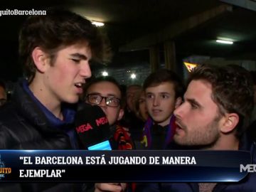 La afición del Barça se rinde a Leo Messi