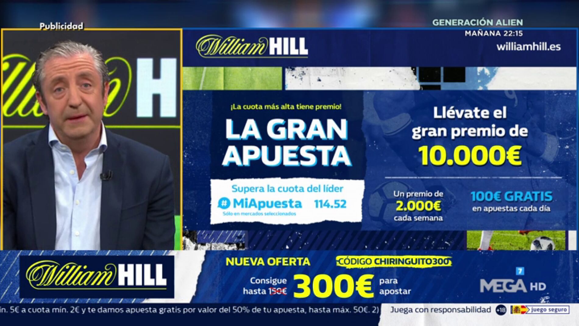 Josep te trae la mejor oferta de registro para que apuestes con William Hill 
