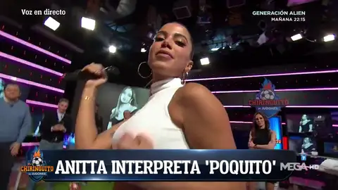 Anitta presenta su nuevo disco en El Chiringuito de Jugones Anitta presenta su nuevo disco en El Chiringuito de Jugones