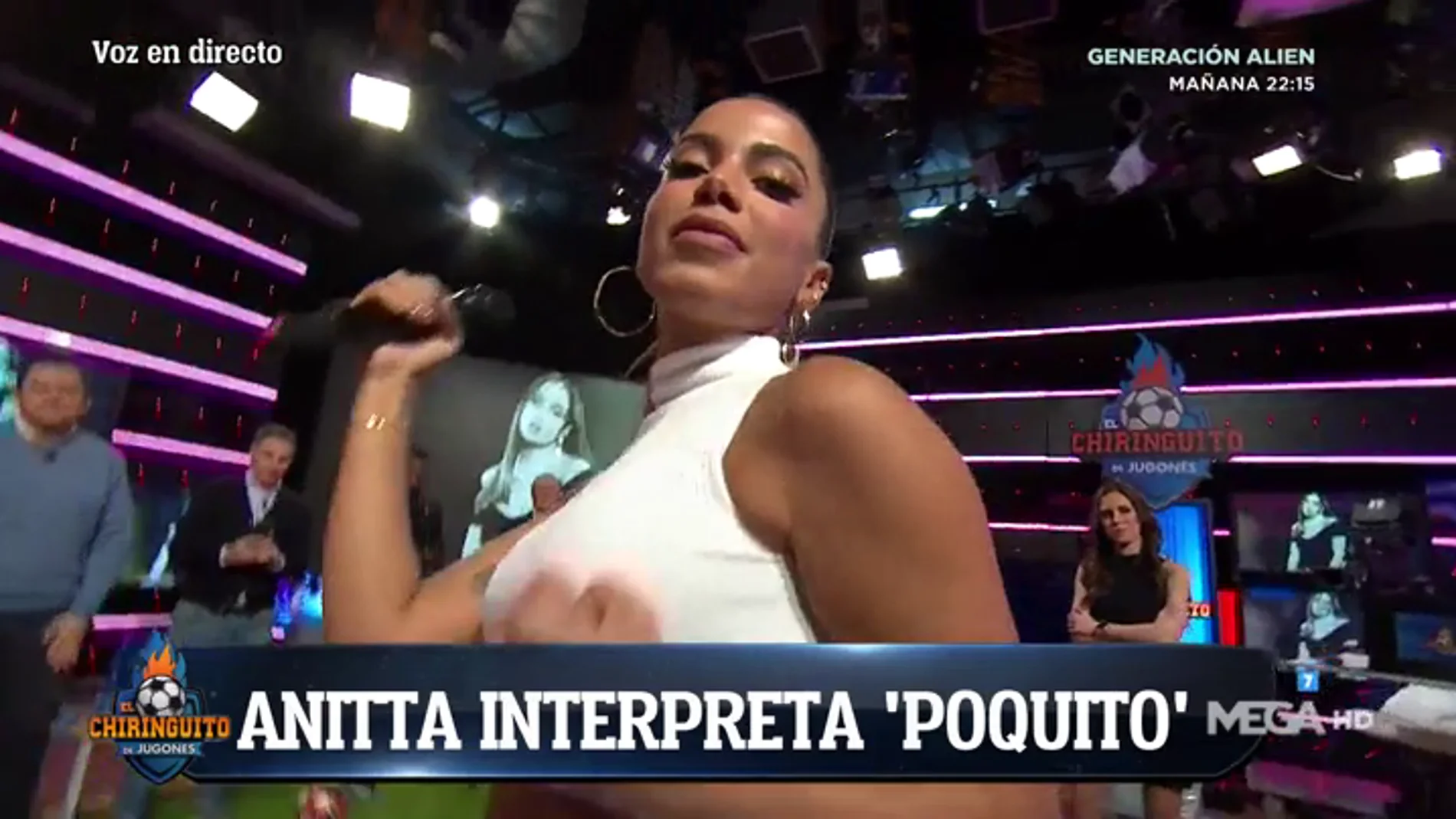 Anitta presenta su nuevo disco en El Chiringuito de Jugones 