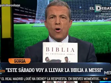 Cristóbal Soria: "Este sábado le voy a llevar la Biblia a Messi y va a escribir en ella" Cristóbal Soria: "Este sábado le voy a llevar la Biblia a Messi y va a escribir en ella"
