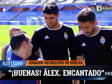 Iván Carazo, invidente desde los 21 años, cumple su sueño de conocer a los jugadores del Recreativo Iván Carazo, invidente desde los 21 años, cumple su sueño de conocer a los jugadores del Recreativo