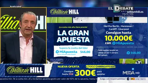 Josep te trae la mejor oferta de registro para que apuestes con William Hill Josep te trae la mejor oferta de registro para que apuestes con William Hill