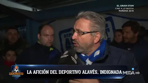 La afición del Alavés carga contra el arbitraje tras la derrota ante el Barça La afición del Alavés carga contra el arbitraje tras la derrota ante el Barça