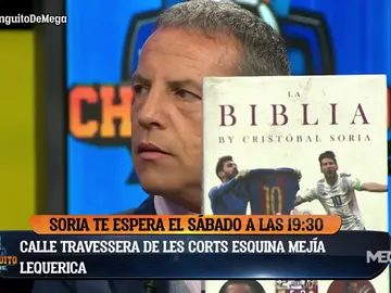 Cristóbal Soria: "Voy a llevar la 'Biblia' al templo de su Santidad y que la cosa fluya" Cristóbal Soria: "Voy a llevar la 'Biblia' al templo de su Santidad y que la cosa fluya"