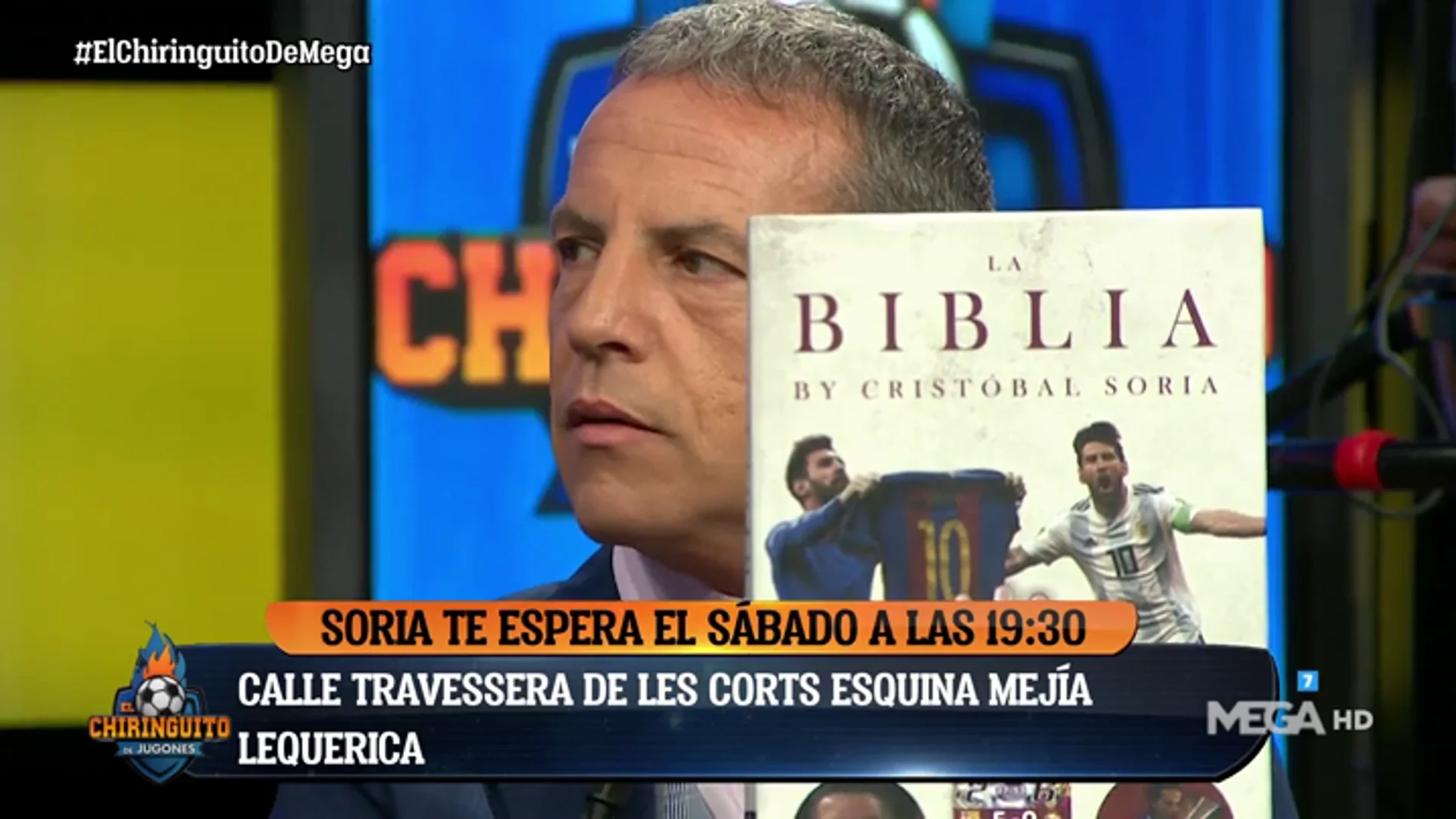 Cristóbal Soria: "Voy a llevar la 'Biblia' al templo de su Santidad y que la cosa fluya"