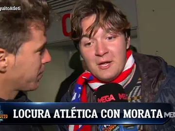 La afición del Atlético, eufórica tras ganar al Valencia La afición del Atlético, eufórica tras ganar al Valencia