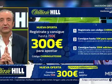 Josep te trae la mejor oferta de registro para que apuestes con William Hill Josep te trae la mejor oferta de registro para que apuestes con William Hill
