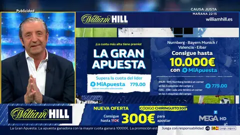 Josep te trae la mejor oferta de registro para que apuestes con William Hill Josep te trae la mejor oferta de registro para que apuestes con William Hill