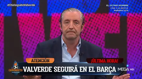 Josep Pedrerol: "Valverde seguirá en el Barcelona a pesar de las presiones para su destitución" Josep Pedrerol: "Valverde seguirá en el Barcelona a pesar de las presiones para su destitución"
